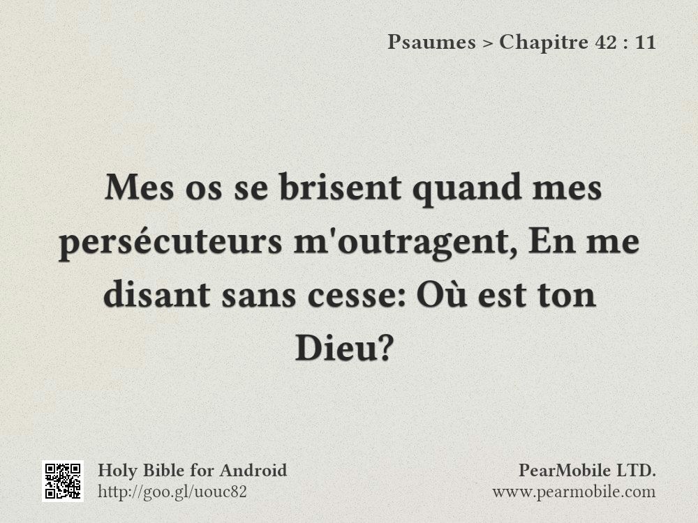 Psaumes, Chapitre 42:11